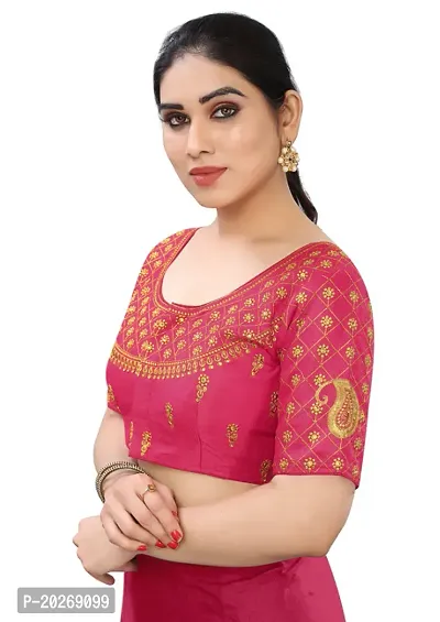 Heavy banglory Silk Zari Embroidered Stitched Blouses-thumb3