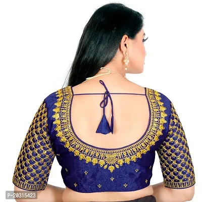 Embroidered readymade blouse for women-thumb2