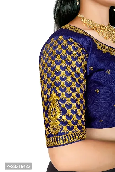 Embroidered readymade blouse for women-thumb4