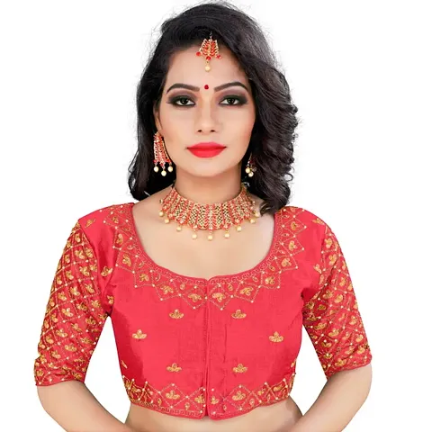 Classic Banglori Silk Embroidered Blouses for Women