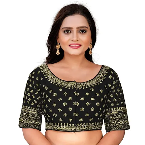 Classic Banglori Silk Embroidered Blouses for Women