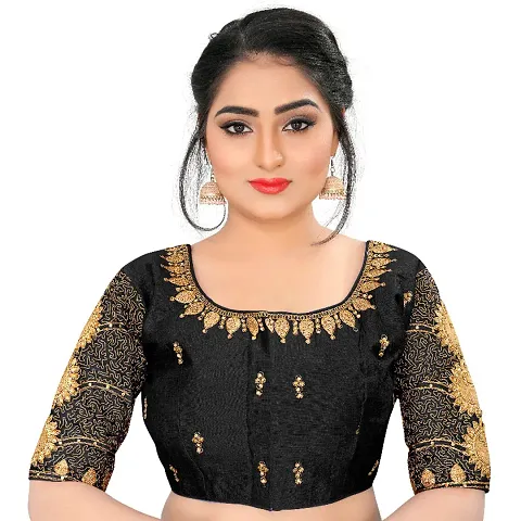 Heavy Banglori Silk Zari Embroidered Stitched Blouses