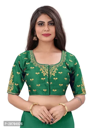 Heavy banglori Silk Zari Embroidered Stitched Blouses-thumb0