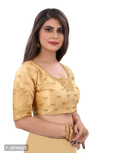 Heavy banglori Silk Zari Embroidered Stitched Blouses-thumb3