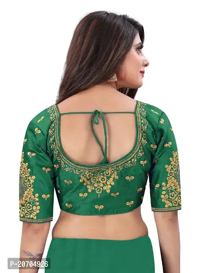 Heavy banglori Silk Zari Embroidered Stitched Blouses-thumb2