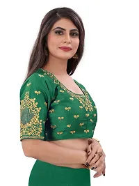 Heavy banglori Silk Zari Embroidered Stitched Blouses-thumb2