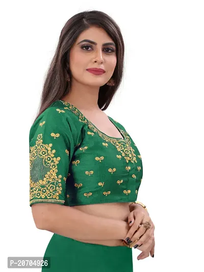 Heavy banglori Silk Zari Embroidered Stitched Blouses-thumb3