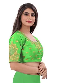 Heavy banglori Silk Zari Embroidered Stitched Blouses-thumb2