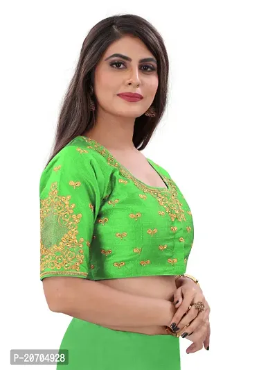 Heavy banglori Silk Zari Embroidered Stitched Blouses-thumb3