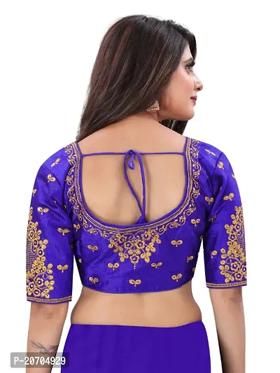 Heavy banglori Silk Zari Embroidered Stitched Blouses-thumb2