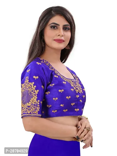 Heavy banglori Silk Zari Embroidered Stitched Blouses-thumb3