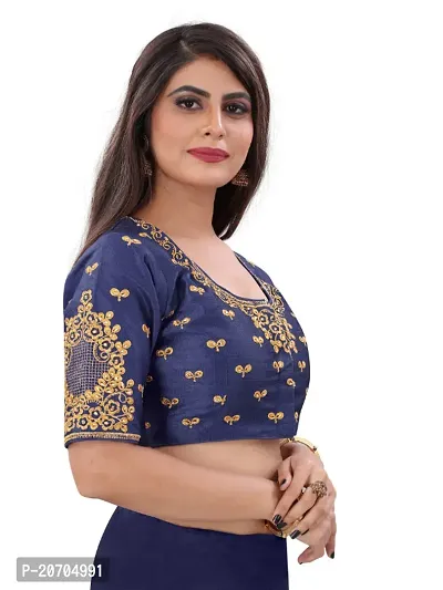 Heavy banglori Silk Zari Embroidered Stitched Blouses-thumb3