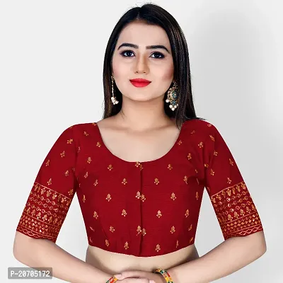 Heavy banglori Silk Zari Embroidered Stitched Blouses