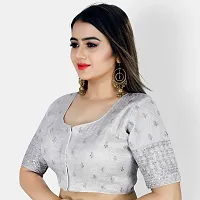 Heavy banglori Silk Zari Embroidered Stitched Blouses-thumb2