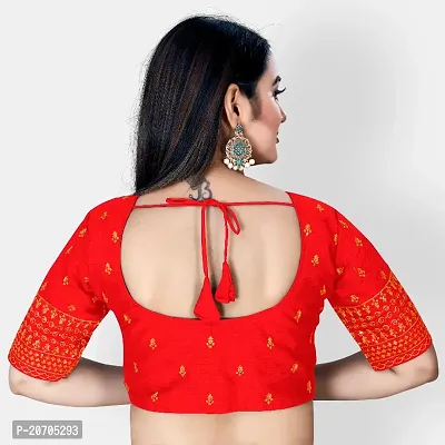 Heavy banglori Silk Zari Embroidered Stitched Blouses-thumb2