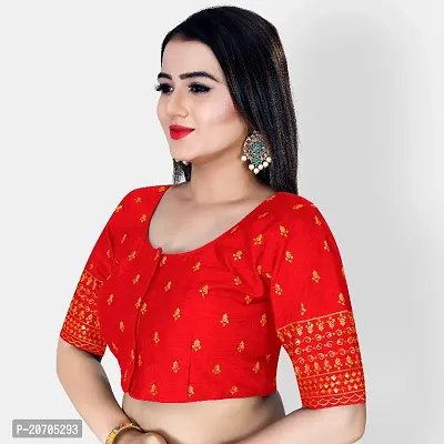 Heavy banglori Silk Zari Embroidered Stitched Blouses-thumb3