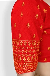 Heavy banglori Silk Zari Embroidered Stitched Blouses-thumb3