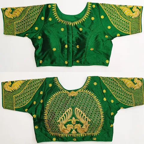 Reliable  Pure Banglori Silk  Stitched Blouses For Women