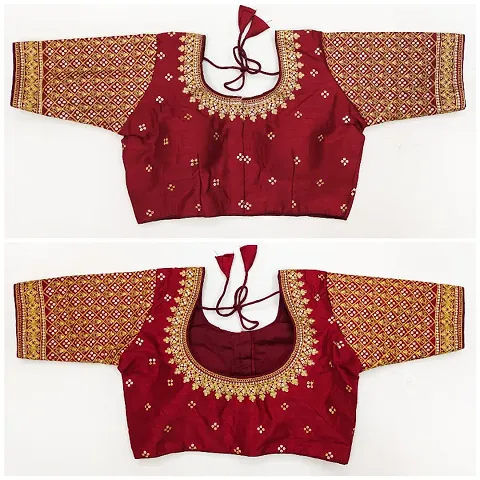 Attractive Silk Stitched Blouses 