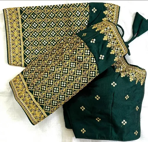 Classic Banglori Silk Embroidered Blouses for Women