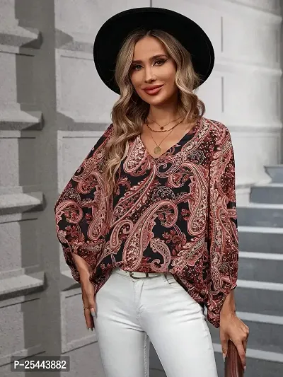 Casual Regular Sleeves Solid Women Brown Top