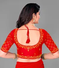 Stylish Poly Silk Embroidered Blouse for Women-thumb2