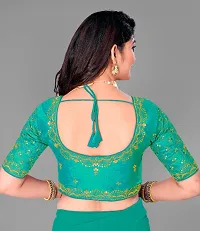 Stylish Poly Silk Embroidered Blouse for Women-thumb1