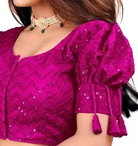 Georgette sequance work classic blouse-thumb1