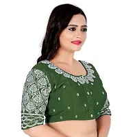 Phantom Silk Silver Zari Embroidered Stitched Blouses-thumb2