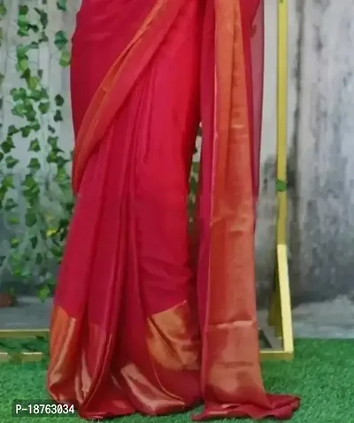 Beautiful Chiffon Saree with Blouse Piece-thumb2
