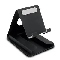 Metal Multi Mobile Stand with Visiting Card Holder and Mobile Stand Mount for All Smartphones Foldable Perfect for Bed, Office, Table, Home, Desktop (Pack Of 1)-thumb1