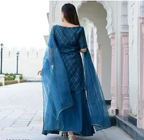 Beautiful Rayon Fabric Kurta Set With Dupatta-thumb1
