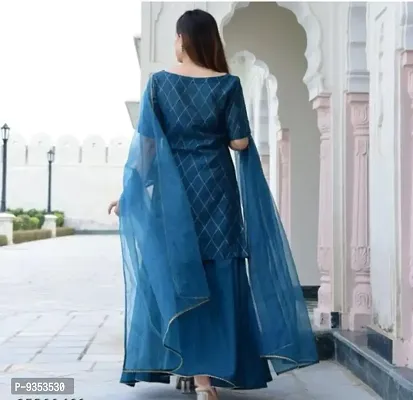 Beautiful Rayon Fabric Kurta Set With Dupatta-thumb2