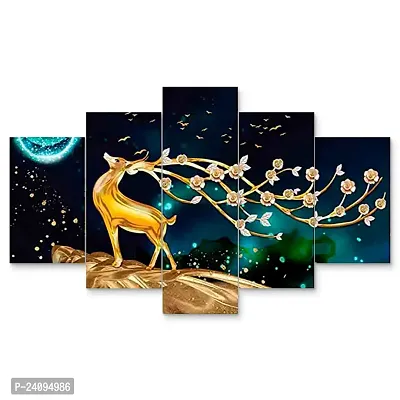 Premium Quality Designer With Frame Paintings Pack Of 5-thumb2