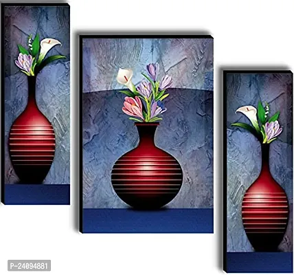 Premium Quality Designer With Frame Paintings Pack Of 3-thumb0