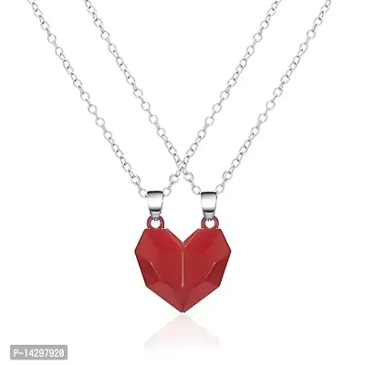 Yaozeio Heartbeat Magnetic Necklace for Couples Anniversary India | Ubuy