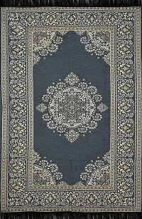 Swalloworld Designer Superfine Cotton Bed Cover Carpet | Rug | Living Room | Bedroom | Hall | School | Temple | Bedside Runner (Grey, 5X7)-thumb4