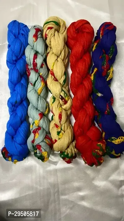 Elite Multicoloured Cotton Solid Dupattas For Women Pack Of 5-thumb0