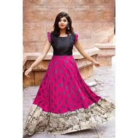 Hot Selling Crepe Ethnic Gowns 