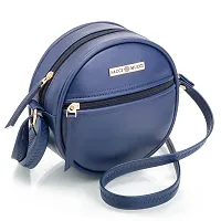 SACCI MUCCI women's sling bag or round sling bag for women (Navy Blue)-thumb1