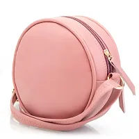 Sacci Mucci sling bag for women or Women's round sling bag (Blush)-thumb2