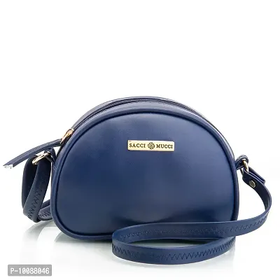 SACCI MUCCI Women's Sling Bag or Women's Cross-body Bags - (Navy Blue)