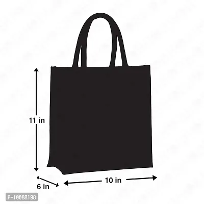 H&B Jute bag for lunch box Damask Design (Brown)-thumb5