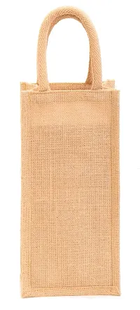 H&B Jute Water Bottle Bag - This Jute Bottle Bag can be Given as a Gift Bag or can be Used as Wine Bottle Gift Bag / Bottle Carry Bag / Water Bottle Cover