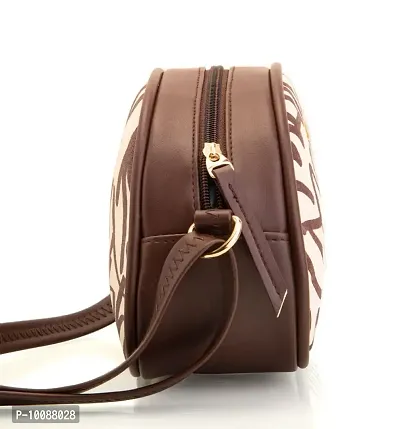 SACCI MUCCI Women's Sling Bag (Brown)-thumb3