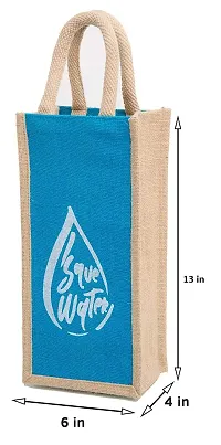 H&B Jute Water Bottle, 2.00L, Blue , Set of 1-thumb2