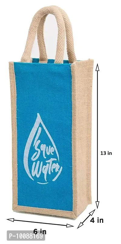 H&B Jute Water Bottle, 2.00L, Blue , Set of 1-thumb3