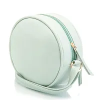 Sacci Mucci sling bag for women or Women's round sling bag (Mint Green)-thumb2