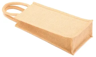 H&B Jute Water Bottle Bag - This Jute Bottle Bag can be Given as a Gift Bag or can be Used as Wine Bottle Gift Bag / Bottle Carry Bag / Water Bottle Cover (Natural)-thumb3