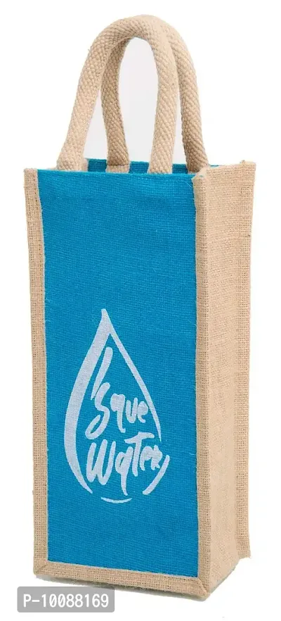 H&B Jute Water Bottle, 2.00L, Blue , Set of 1-thumb0